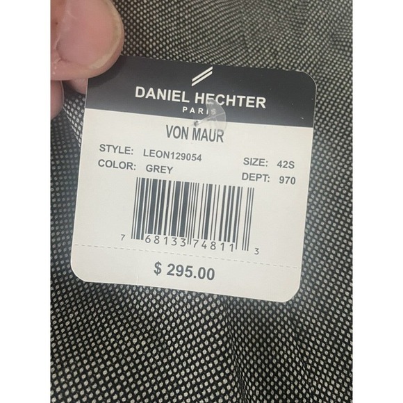 Daniel Hechter Men 42S Wool Blazer Jacket Coat Gray Tweed 2 Button NEW $295 MSRP - Picture 11 of 14